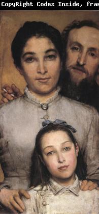 Alma-Tadema, Sir Lawrence Portrait of Aime-Jules Dalou,his Wife and Daughter (mk23)